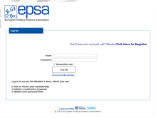 Tablet Screenshot of members.epsanet.org